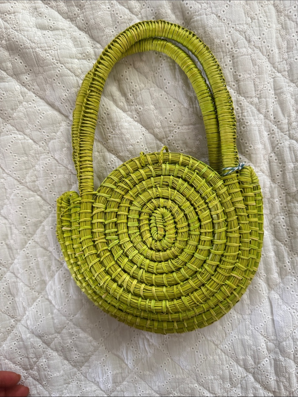 Woven handle bag